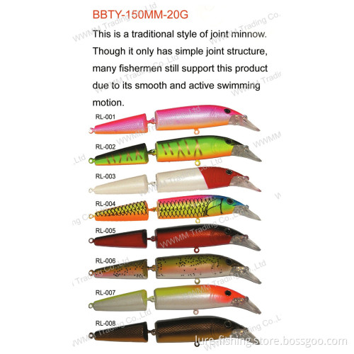 Fishing Lure Fishing Tackle, Plastic Lure--Joint Minnow (HRL012)